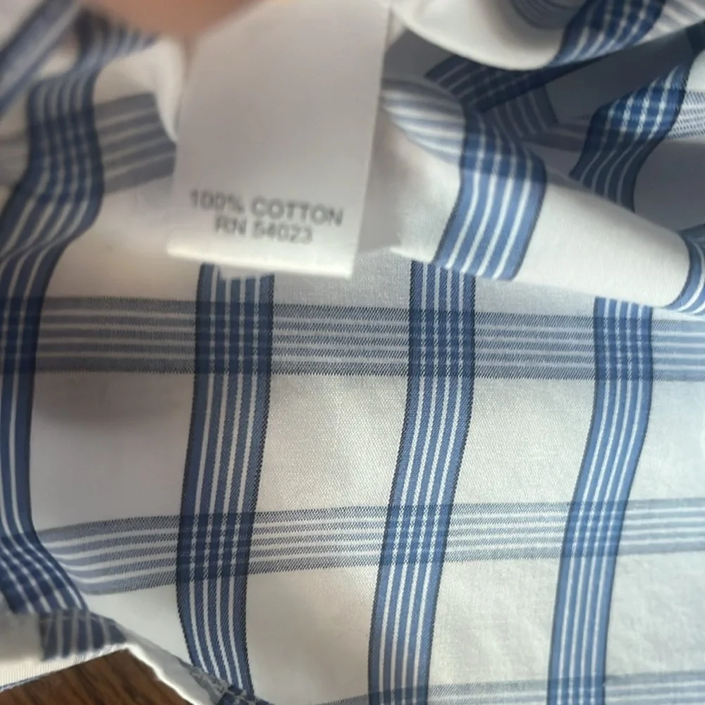 Banana Republic non iron slim fit Striped Button down shirt Size L